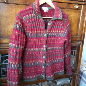 Stunning 100% Wool Cardigan CHERRY LEWIS